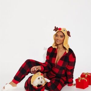 Fashion Nova Reindeer Onesie